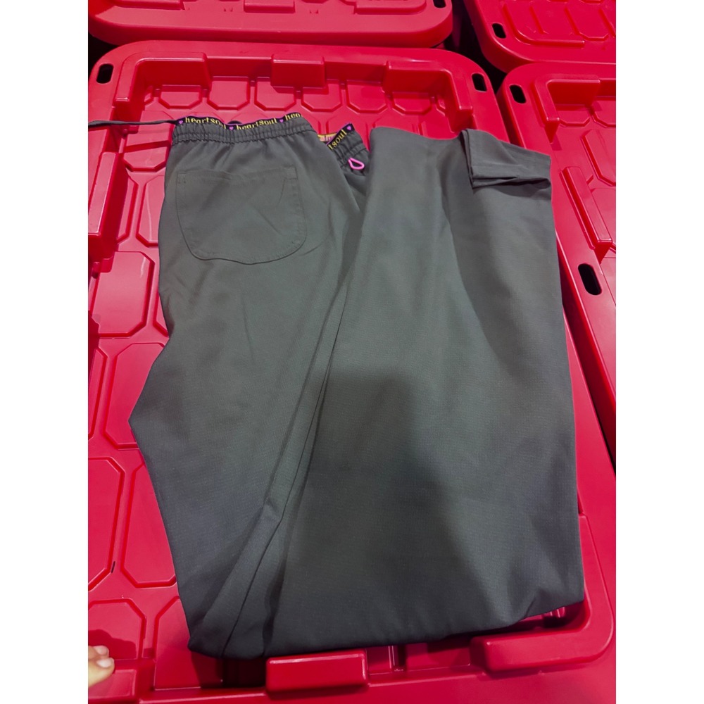 HeartSoul Contemporary Tall Scrub Pants Pewter Grey 20110T Size Large L NWT